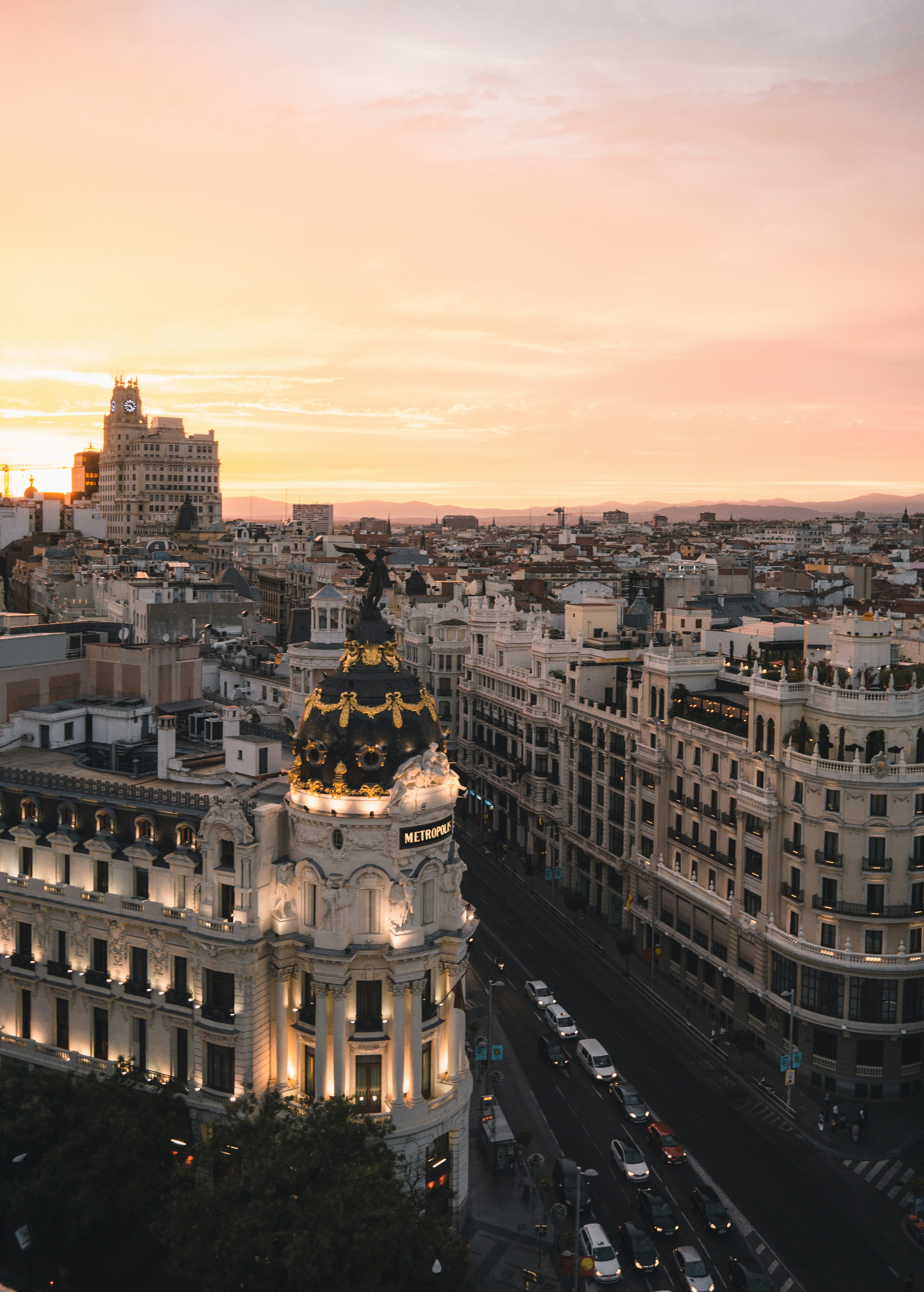 Sunset over Madrid by Alex Azabache